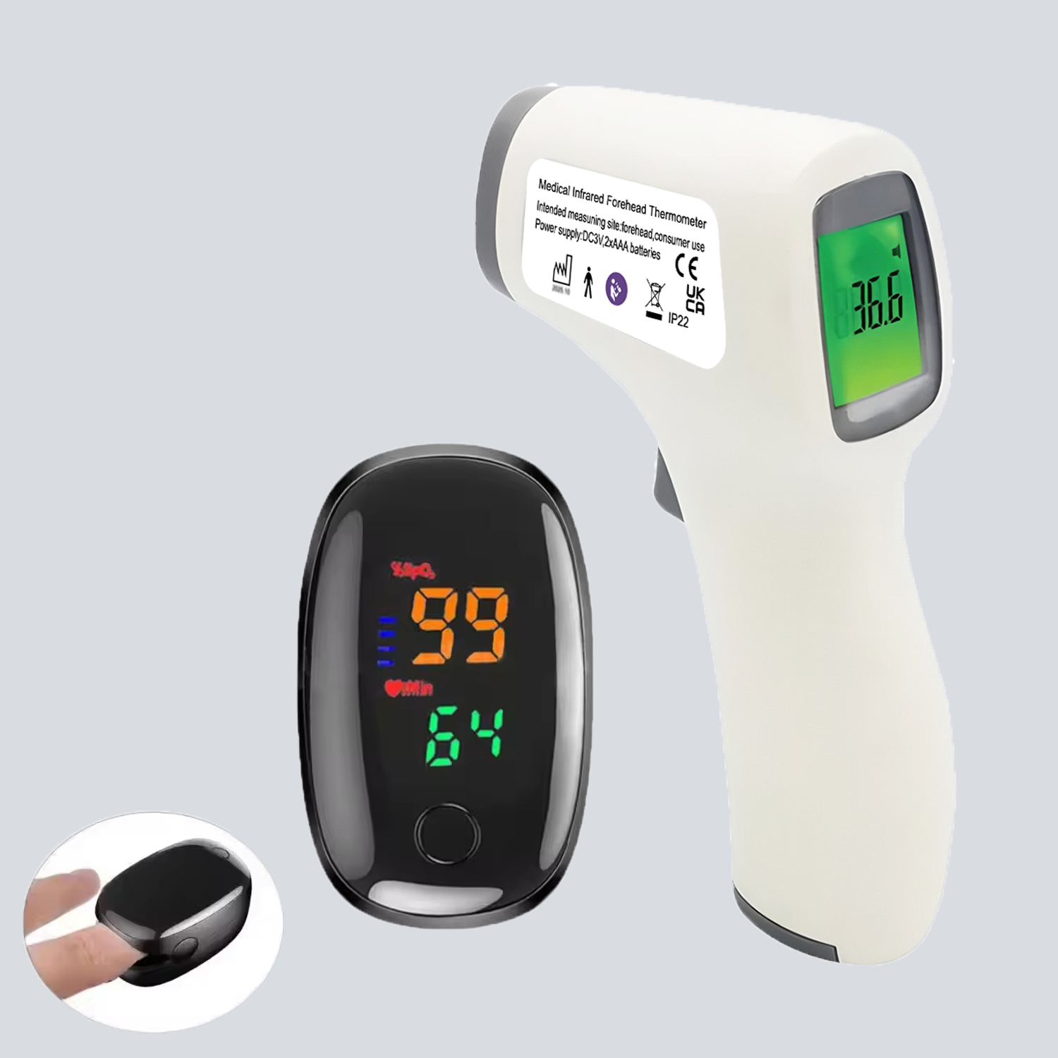 Tragbares medizinisches Thermo – Pulse Oximeter Bewertung und Preis